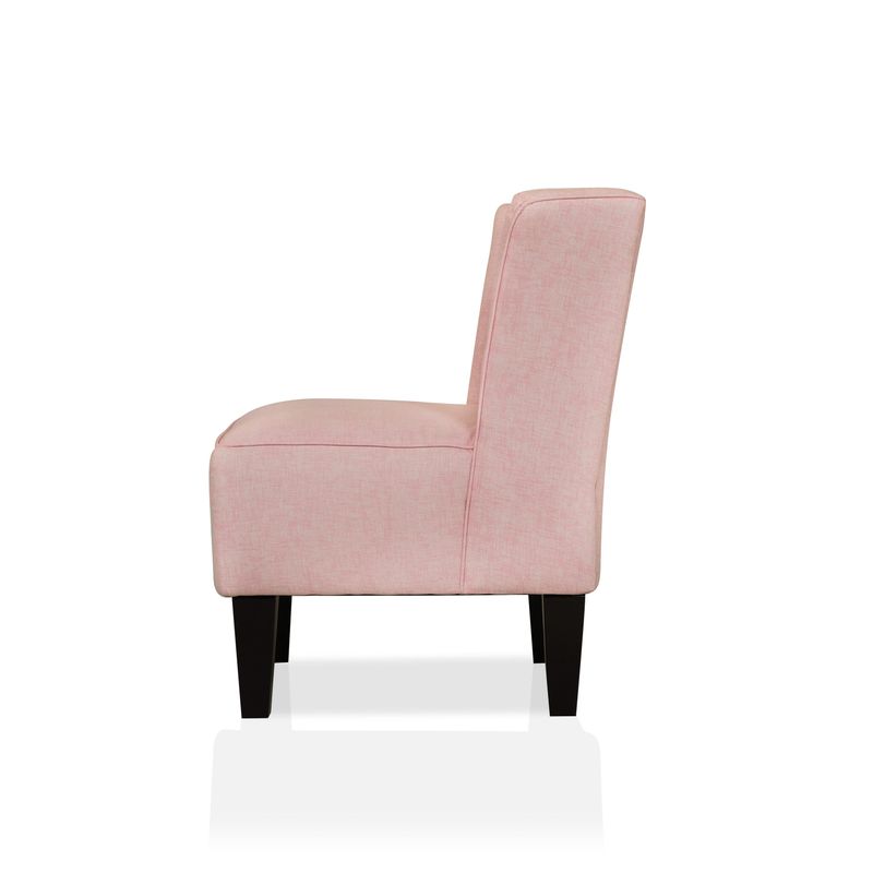Furniture of America Kirkland Wingback and Armless Kid's Reading Chair - Pink
