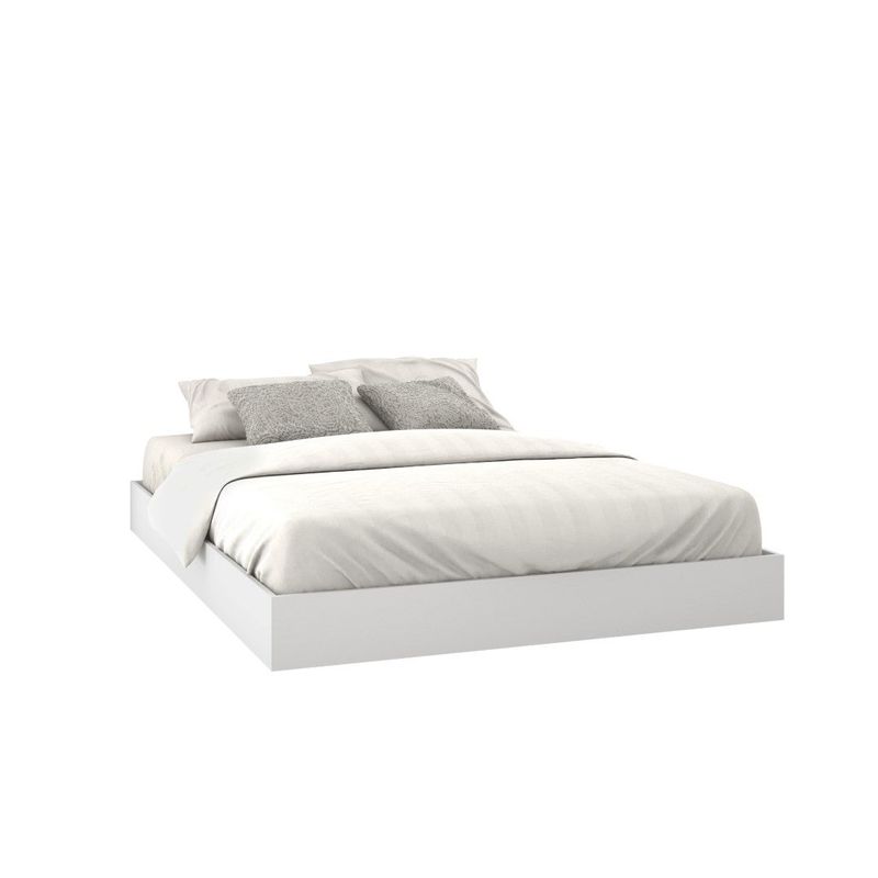 Nexera Esker 3 Piece Bedroom Set, Natural Maple and White - Full
