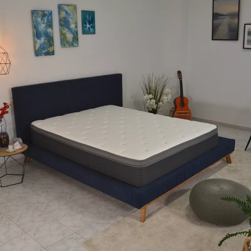 Equilibria 12 in. Medium Memory Foam & Pocket Spring Hybrid Euro Top Bed in a Box Mattress, King