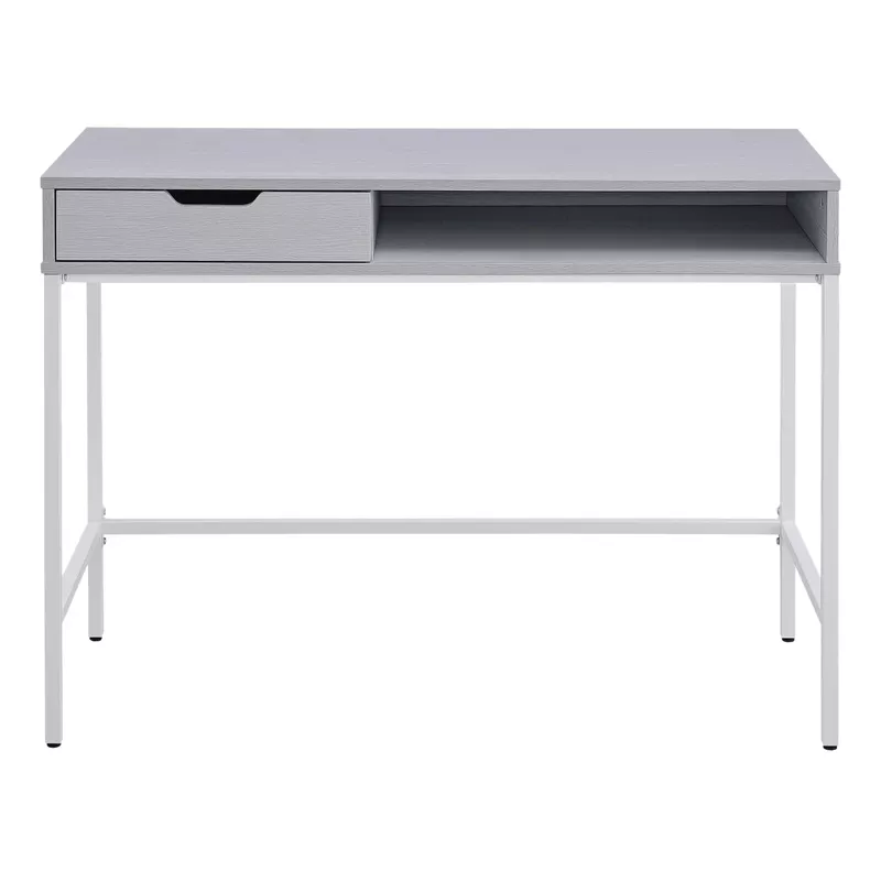 OSP Home Furnishings - Contempo 40" Desk with Drawer - White Oak