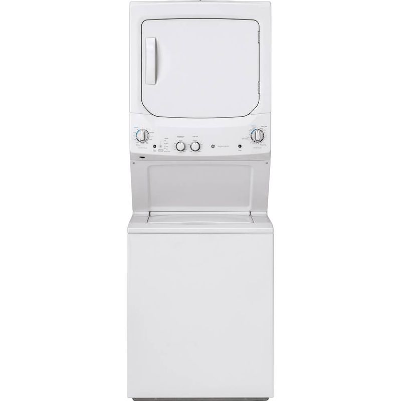 Front Zoom. GE - 3.8 Cu. Ft. Top Load Washer and 5.9 Cu. Ft. Gas Dryer Laundry Center - White