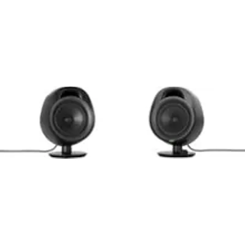 New SteelSeries Arena 3 Full-Range 2.0 Gaming Speakers  Immersive Audio  On-Speaker Controls  4" Speaker Drivers  Wired & Bluetooth  3.5mm Aux  PC, Mac, Mobile  Adjustable Stand