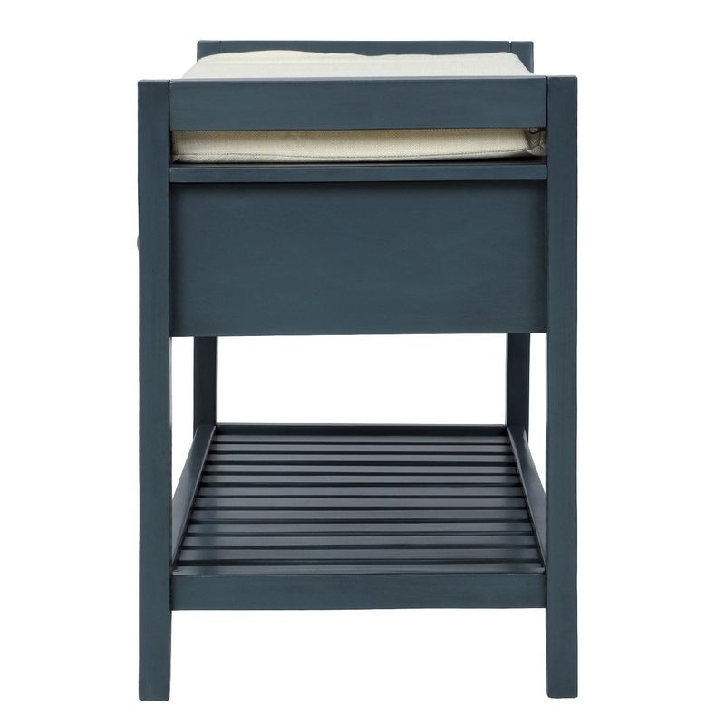 Shoe Rack with Cushioned Seat and Drawers, Multipurpose Entryway Storage Bench - Espresso