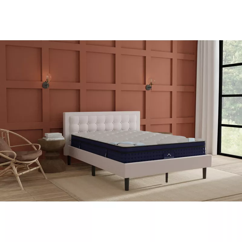 Rent to own Nectar Bed Frame with Headboard Linen Queen