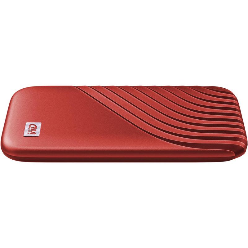 WD My Passport 2TB USB 3.2 Gen 2 Type-C Portable External SSD, Red