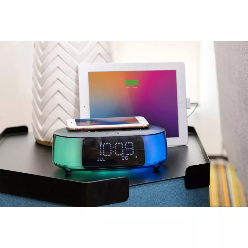 Rent to own iHome TimeBoost Glow Color Changing Bluetooth Alarm