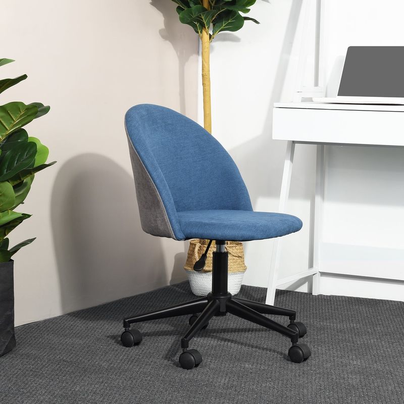 Porch & Den Two-tone Micro-suede Upholstery Home Office Task Chair - N/A - Blue