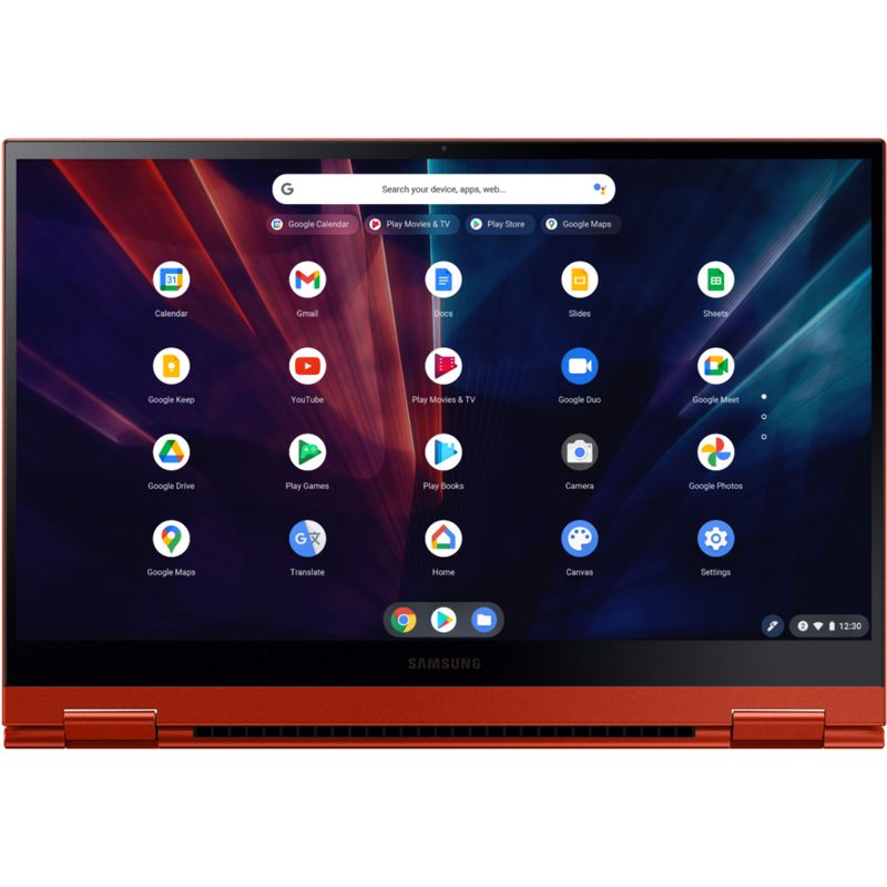 Alt View Zoom 23. Samsung - Galaxy Chromebook 2 - 13.3" QLED Touch-Screen - Intel® Core™ i3 - 8GB Memory - 128GB eMMC - Fiesta Red