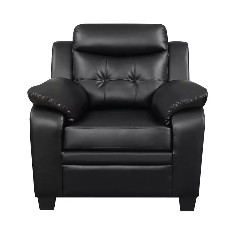 Finley Tufted Upholstered Chair Black