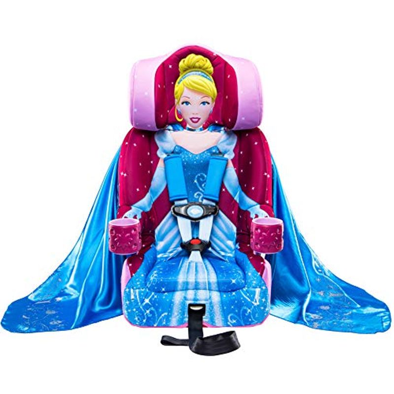 KidsEmbrace 2-in-1 Harness Booster Car Seat, Disney Princess Cinderella, Pink