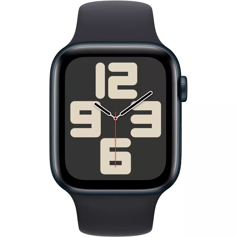 Apple Watch SE (GPS + Cellular) 44mm Midnight Aluminum Case with Midnight Sport Band - S/M - Midnight