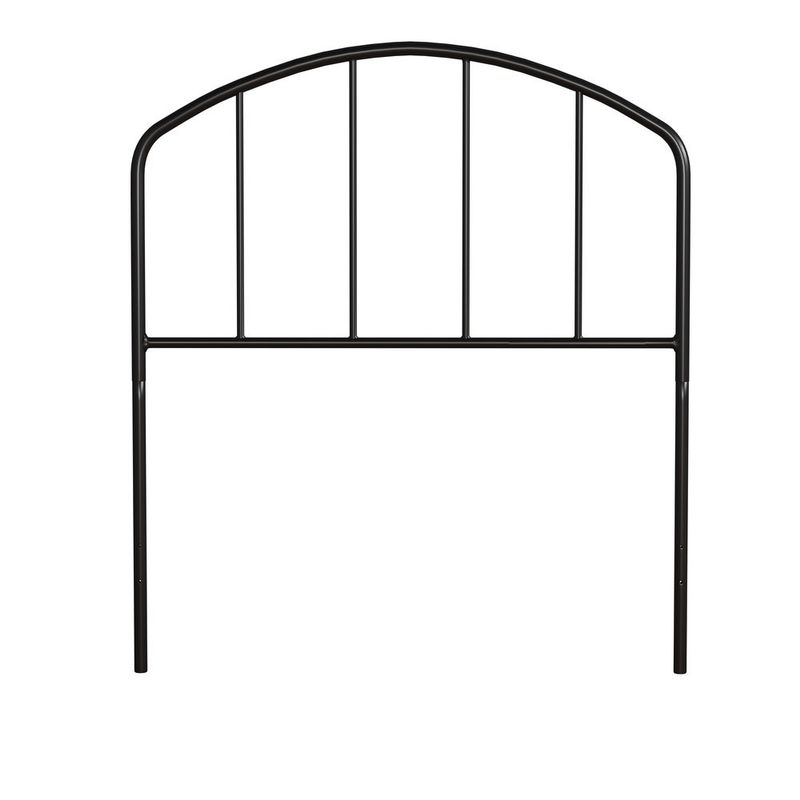 Carbon Loft Cronkite Black Metal Headboard with Arched Spindle Design - Twin
