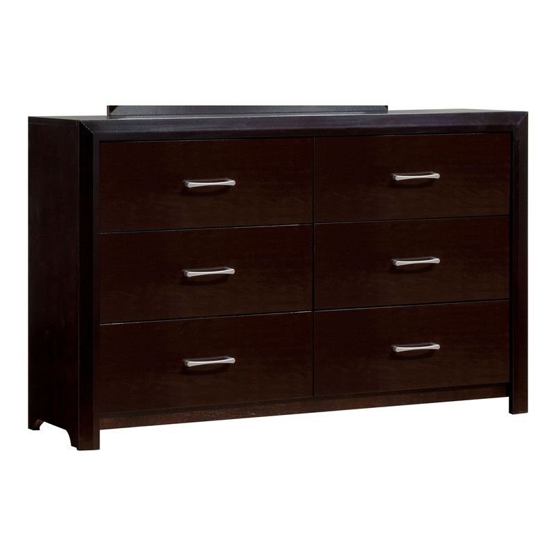 Furniture of America Hoss Contemporary Espresso 6-drawer Dresser - Espresso