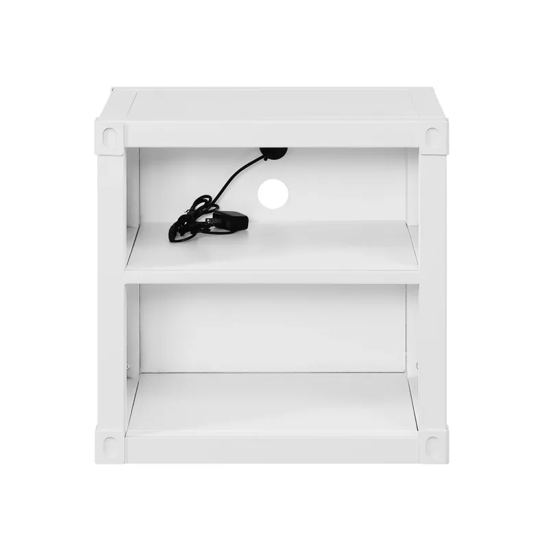 ACME Cargo Nightstand w/USB, White