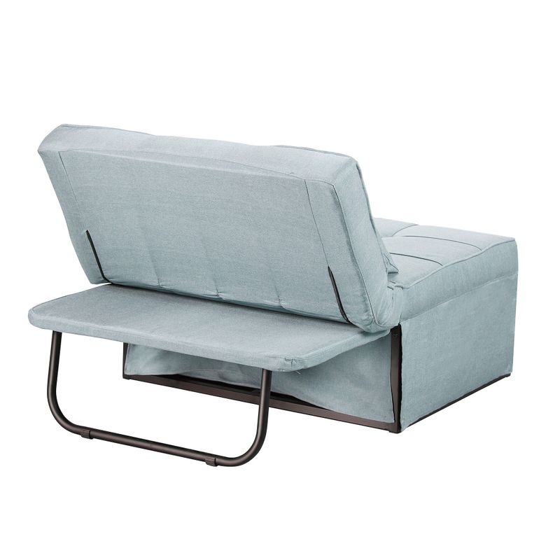Ainfox Convertible Chair/ Ottoman Single Sofa Chair Reclining - Small Size - DarkGrey