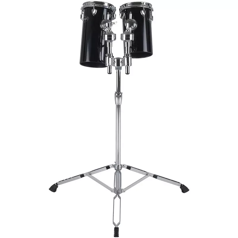 Ddrum Deccabon 10" and 12" Fiberglass Tom Drum Set, Includes Double-Braced Stand with AUX Receiver