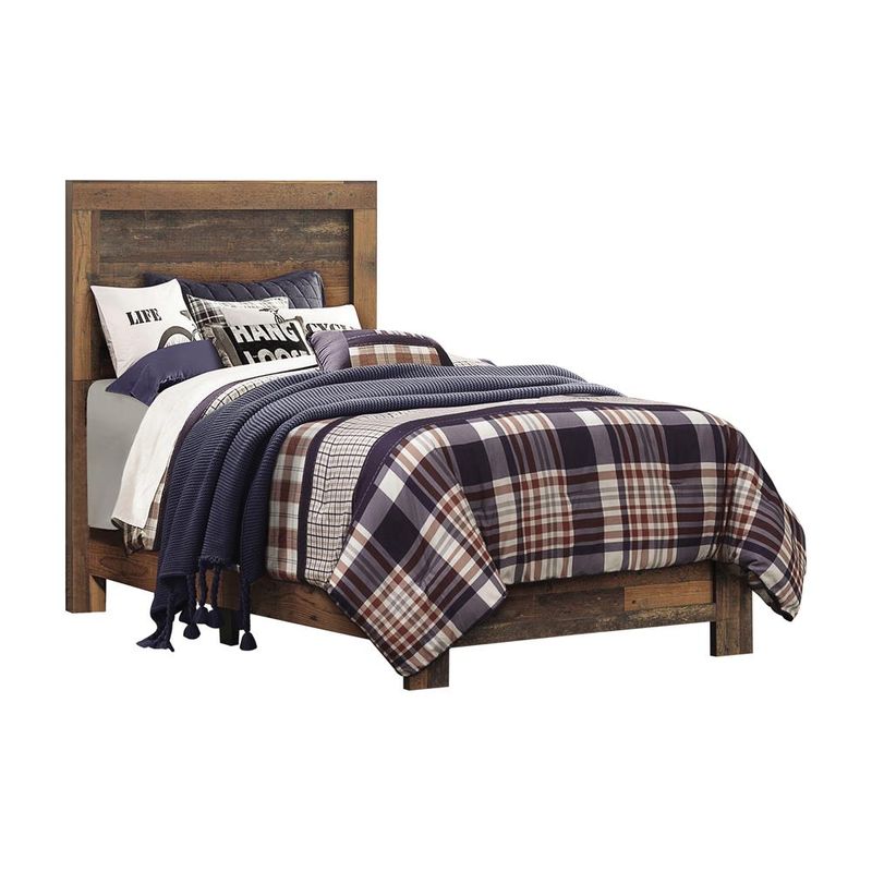 Sidney Twin Panel Bed Rustic Pine