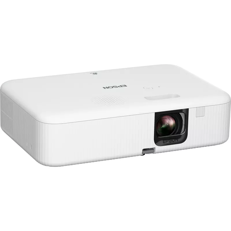 Epson - EpiqVision Flex CO-FH02 Full HD 1080p Smart Streaming Portable Projector, 3-Chip 3LCD, Android TV, Bluetooth - White