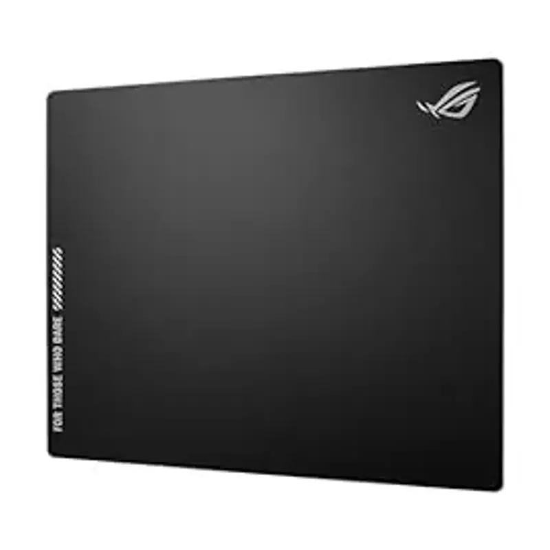 ASUS ROG NH04 ROG Moonstone ACE Gaming Mousepad, 19.69 x 15.75 x 0.16 in, Large Size, Ultra-Smooth Surface, Tempered Glass, Esports & FPS Gaming, Black