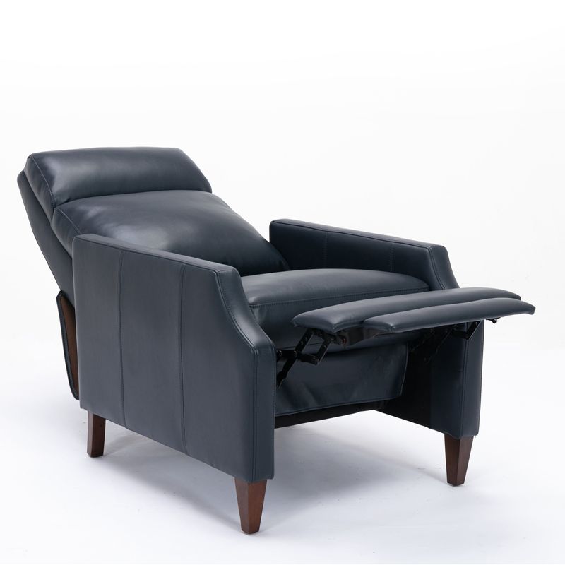 Brooklyn Faux Leather Push Back Recliner by Greyson Living - Midnight Blue