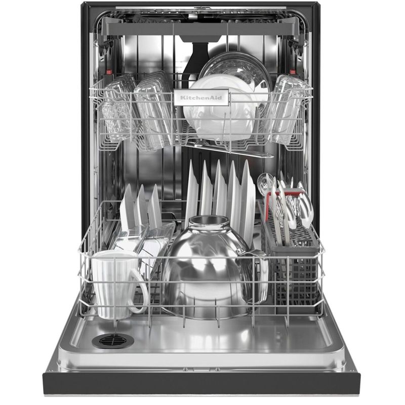 Alt View Zoom 11. KitchenAid - 24" Front Control Built-In Dishwasher with Stainless Steel Tub, PrintShield Finish, 3rd Rack, 39 dBA - Stainl