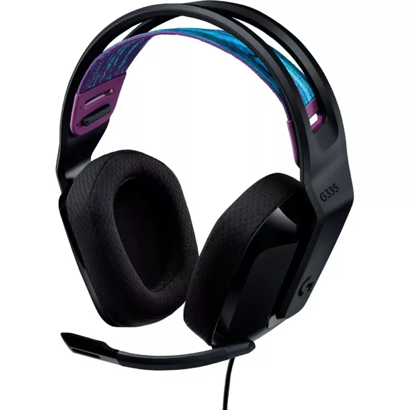 Logitech - G335 Wired Gaming Headset, Black