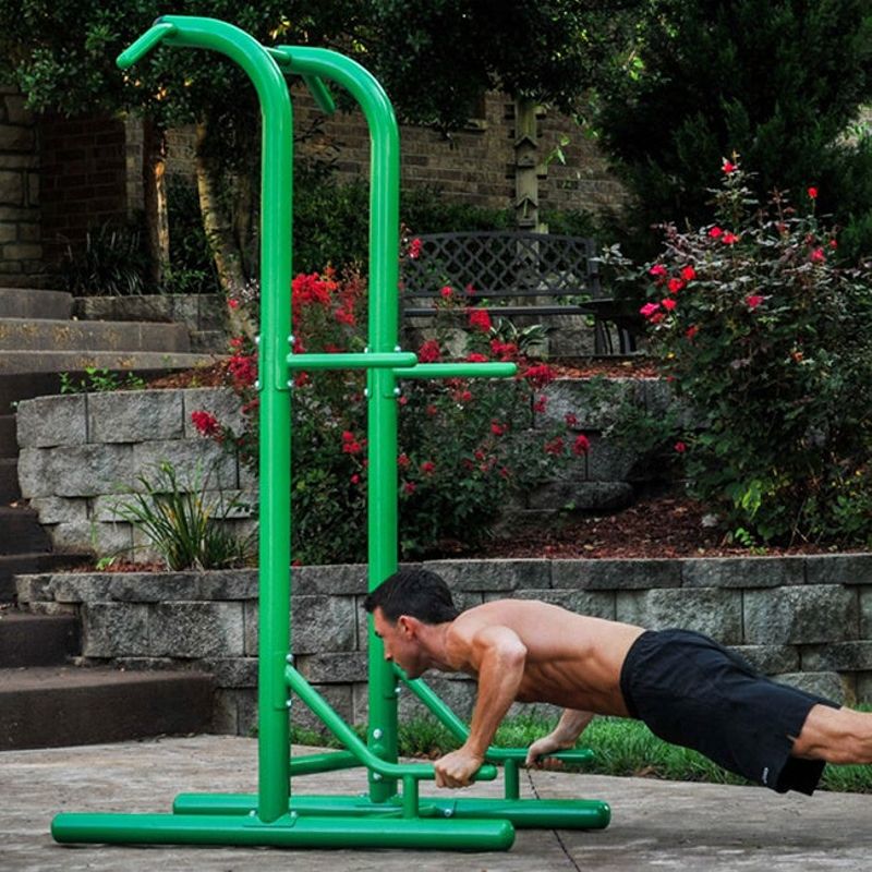 Stamina Outdoor Fitness Power Tower - Green - Stamina Outdoor Fitness Power Tower