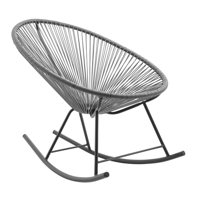 Corvus Sarcelles Modern Wicker Patio Rocking Chairs (Set of 2) - Detail 2