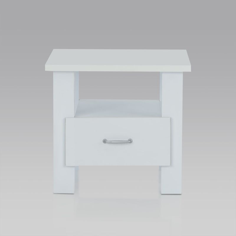 Acme Furniture Delano White Wood 1-drawer Nightstand - Nightstand, White,22" x 22" x 20"H
