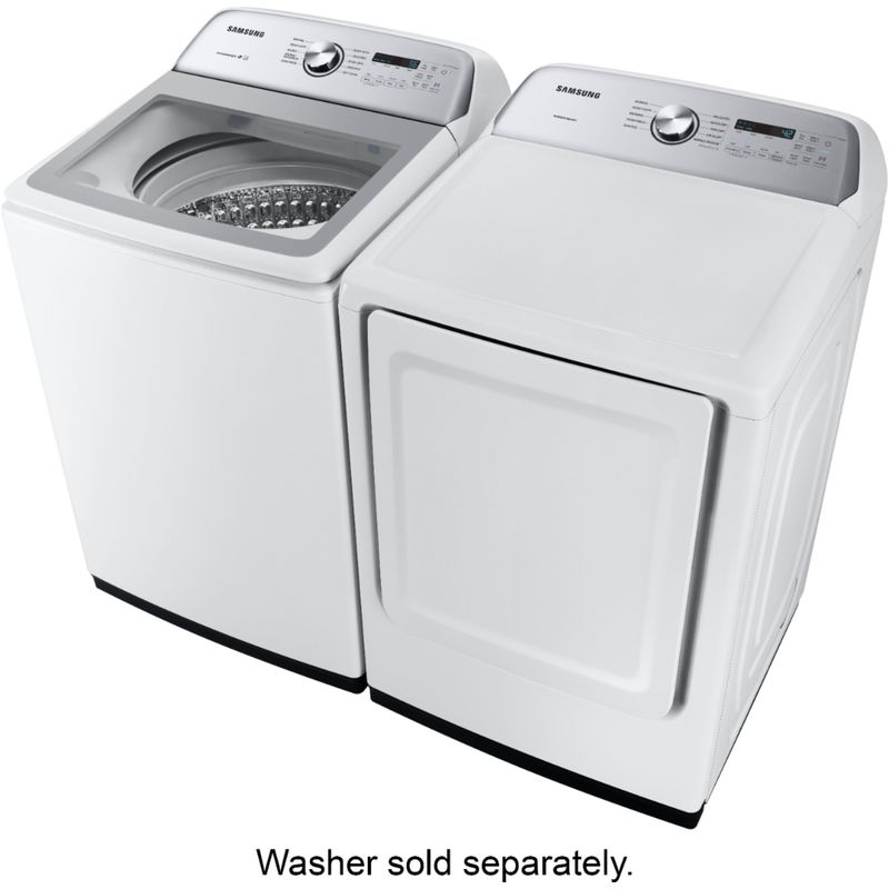 Alt View Zoom 29. Samsung - 7.4 Cu. Ft. Gas Dryer with 10 Cycles and Sensor Dry - White