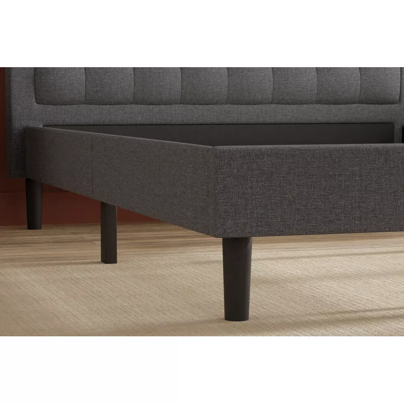 Rent to own Nectar Bed Frame with Headboard Grey Queen