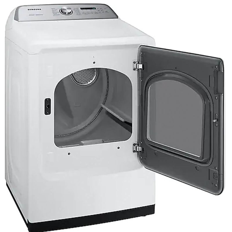 Samsung - 7.4 Cu. Ft. 12-Cycle Electric Dryer with Steam - White
