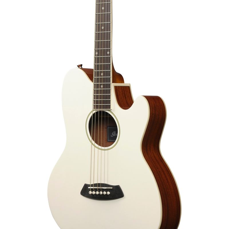Ibanez TCY10E Talman Acoustic Guitar, Purpleheart Fretboard, Ivory