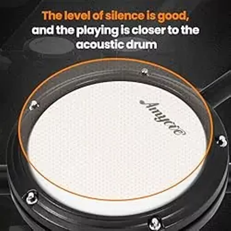 Electronic Drum Set,Electric Drum Set With 4 Quiet Mesh Drum Pads,150 Sounds,2 Switch Pedal,Drum Throne,Drumsticks,Headphones,Electric Drum Set for Beginner