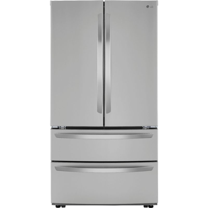 Front Zoom. LG - 26.9 Cu. Ft. 4-Door French Door Refrigerator with Internal Water Dispenser and Icemaker - Stainless steel