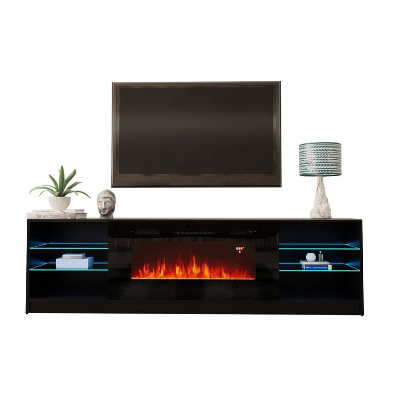 Rent to own Strick & Bolton Amsden Electric Fireplace TV Stand White