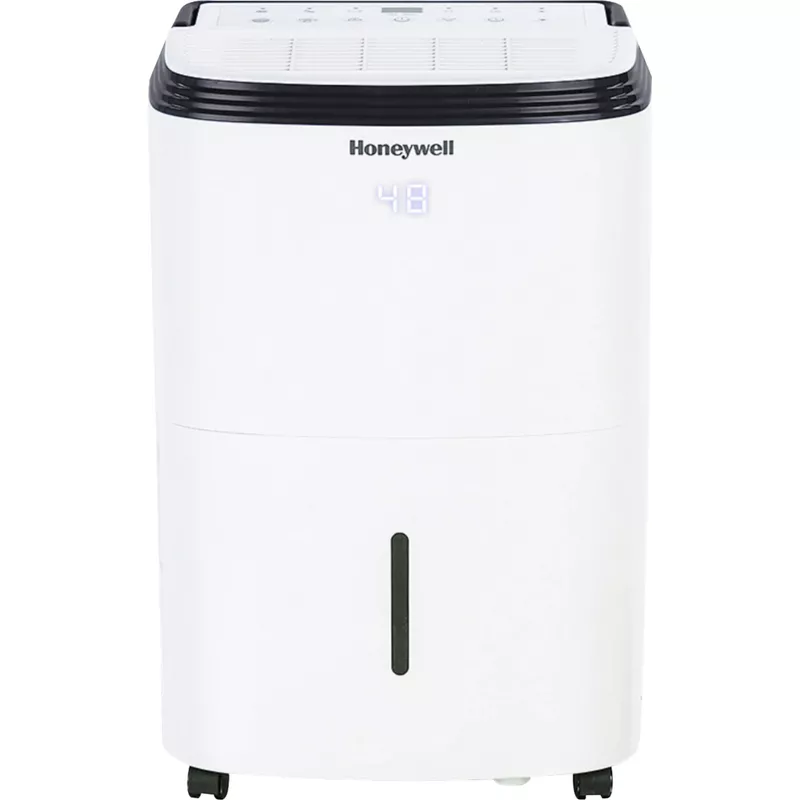 Honeywell - Smart WiFi Energy Star Dehumidifier for Basements & Rooms Up to 4000 Sq.Ft. with Alexa Voice Control & Anti-Spill Design - White