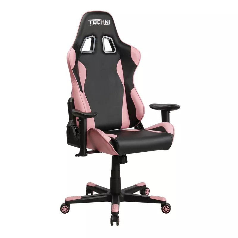 Ergonomic High Back Racer Style PC/Gaming Chair, Pink