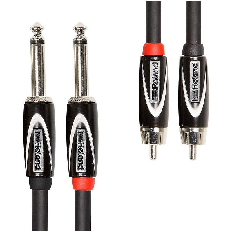 Roland RIC-B15 Instrument Cable - Straight Ends, 15' - N/A - N/A/Black - Recording Equipment - Musician/Entertainer/Techie