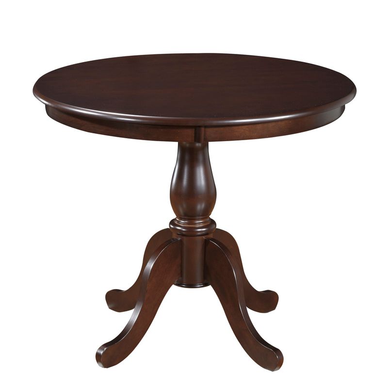 Copper Grove Parnasuss Round Pedestal Dining Table - Antique Black 42 in.