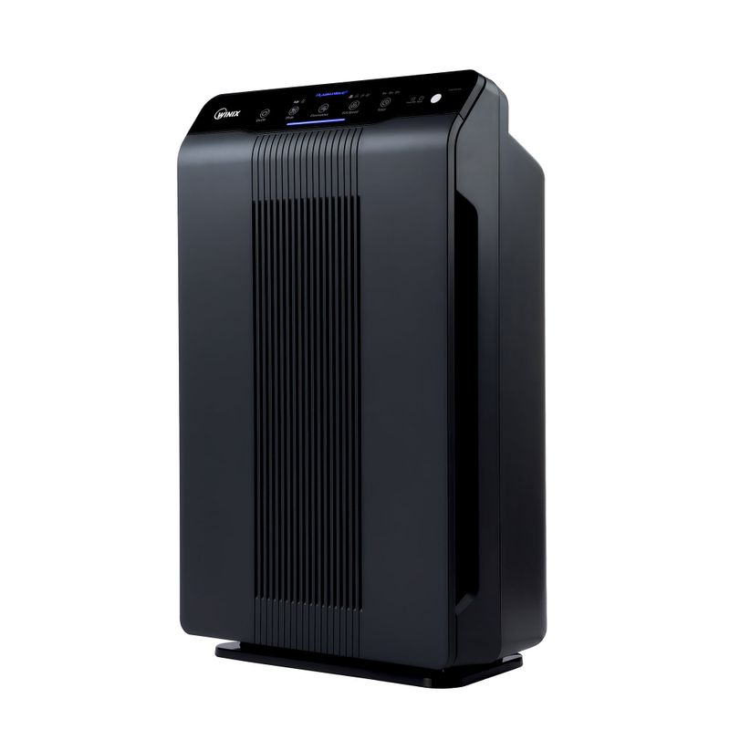 Winix 5500-2 True HEPA Air Purifier with PlasmaWave Technology, 360 sq ft Room Capacity - Charcoal Grey