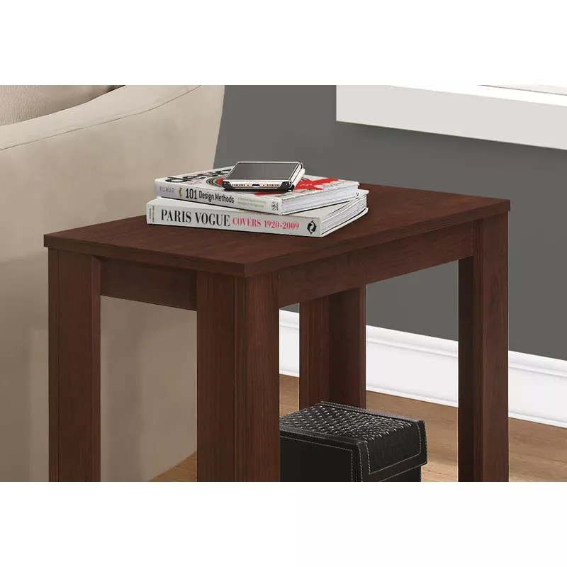 Accent Table/ Side/ End/ Nightstand/ Lamp/ Living Room/ Bedroom/ Laminate/ Brown/ Transitional