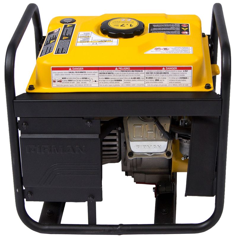 FIRMAN P01202 1500/1200 Watt Gas Recoil Start Generator with 12 V Outlets, cETL, CARB
