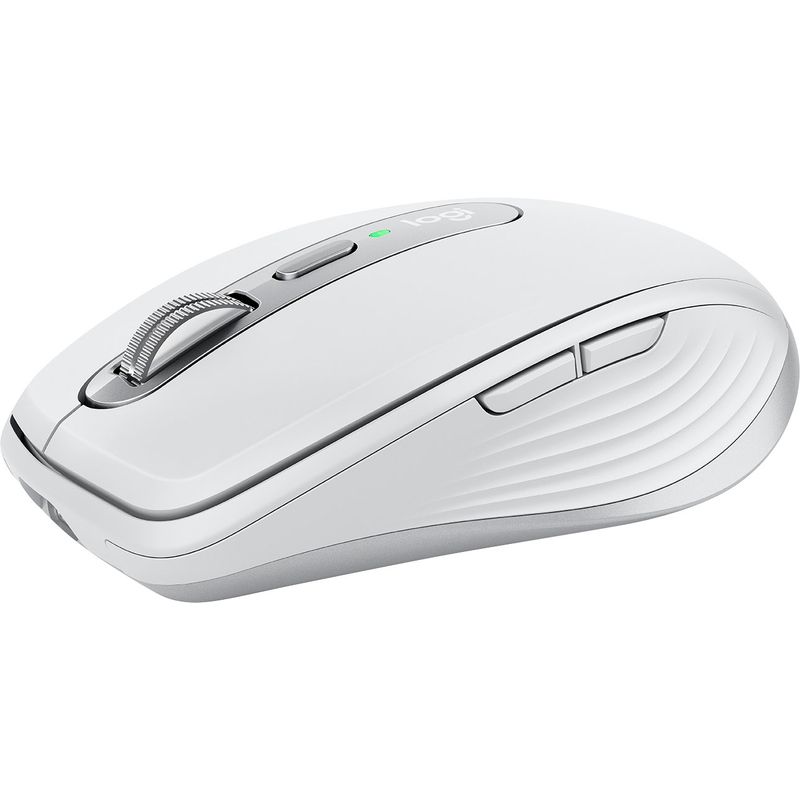 Front Zoom. Logitech - MX Anywhere 3 Wireless Bluetooth Fast Scrolling Mouse with Customizable Buttons - Pale Gray