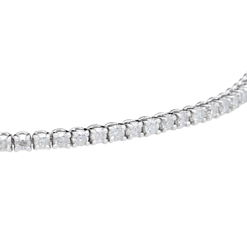 14k White Gold 2ct TDW Diamond Tennis Bracelet - Bracelet