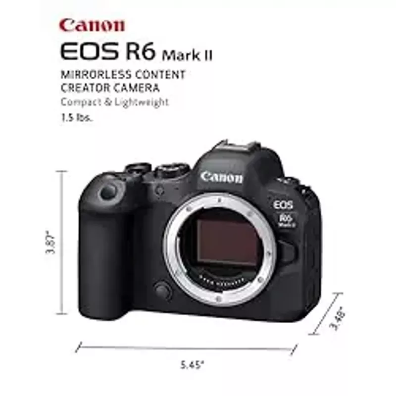 Canon - EOS R6 Mark II Mirrorless Camera (Body Only) - Black
