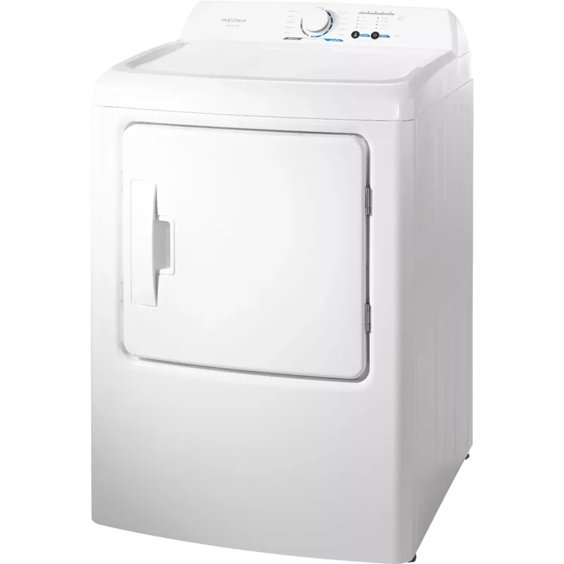 Insignia™ - 6.7 Cu. Ft. 12-Cycle Electric Dryer - White