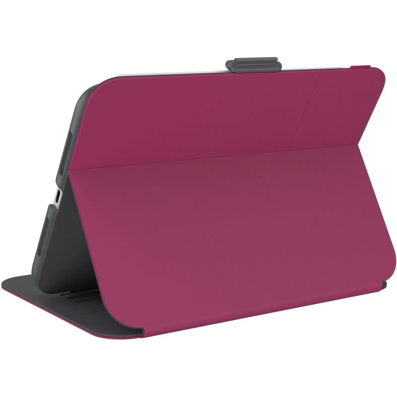 Alt View Zoom 16. Speck - Balance Folio Case with Microban for iPad Mini 6 - Verry Berry Red / Slate Grey