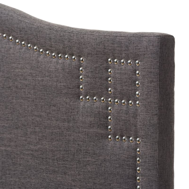 Copper Grove Daisy Modern Dark Grey Upholstered Headboard - Queen - Greyish Beige