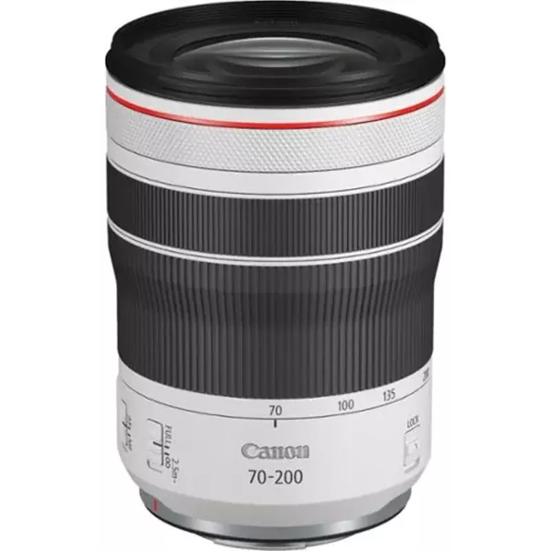 Canon - RF70-200mm F4 L IS USM Telephoto Zoom Lens for EOS R-Series Cameras - White